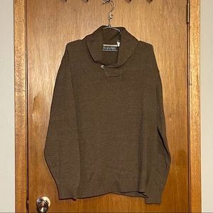 Oscar De La Renta Men's Brown Neutral Knit Sweater Size Large